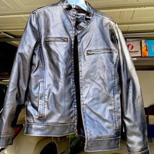 Pleather jacket, Men’s medium, brown